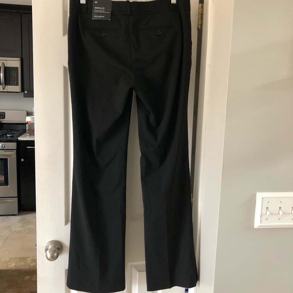 Banana Republic NWT Sz 8R Black Career Slacks